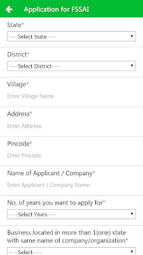 Food licence or FSSAI App screenshot 2