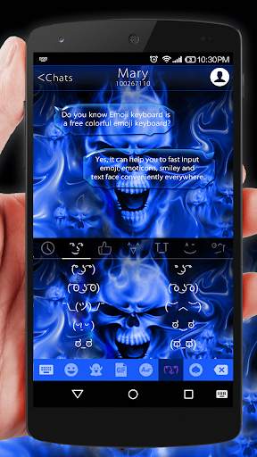 Flaming Skull Emoji Keyboard screenshot 6