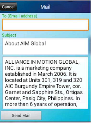 AIM Global Presentation App 4 تصوير الشاشة