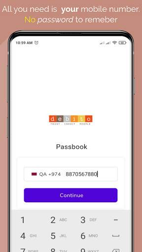 Debito Passbook 4 تصوير الشاشة
