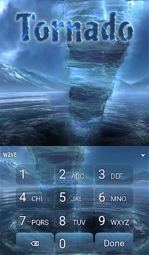 Tornado Animated Keyboard   Live Wallpaper 5 تصوير الشاشة