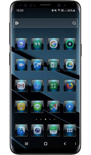 Launcher Theme - Dusk Blue Icon Pack Wallpaper screenshot 2