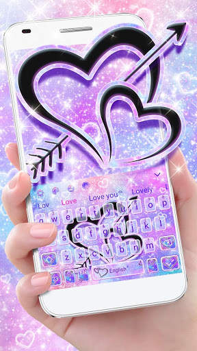 Galaxy Love Keyboard screenshot 1