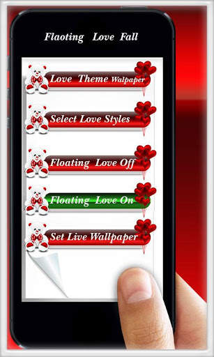 Floating Love Fall & Theme Pattern Lock Screen screenshot 5