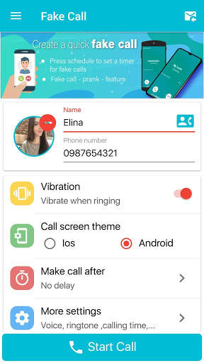 Fake call - call prank screenshot 4