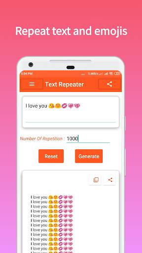 Text Repeater screenshot 1