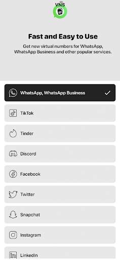 Virtual Number for WhatsApp screenshot 2
