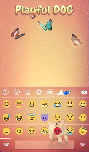 Playful Dog Animated Keyboard   Live Wallpaper screenshot 4
