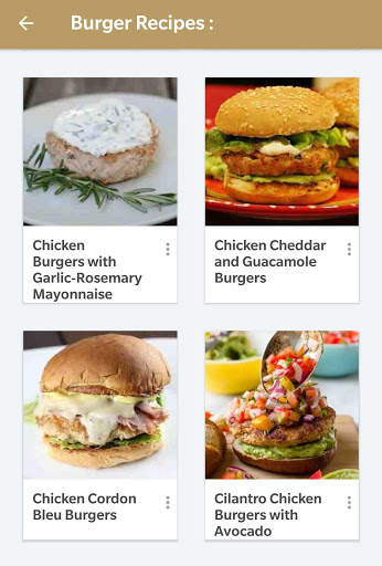 Burger Recipes Offline screenshot 2