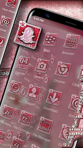 Glitter Pearl Launcher Theme screenshot 3