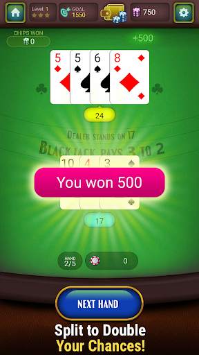Blackjack Offline screenshot 2