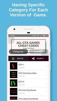 All GTA Game Cheats : Cheats For GTA Games screenshot 2