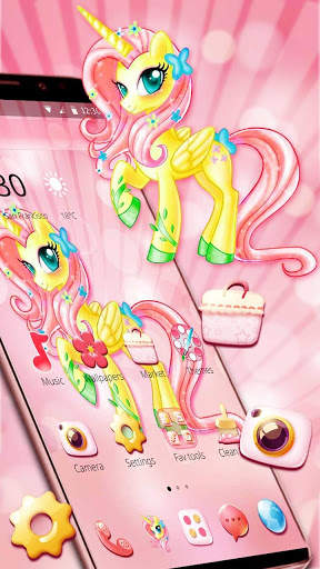 Cute unicorn theme list screenshot 4