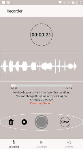 Voice Recorder 3 تصوير الشاشة