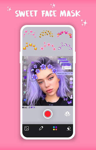 Sweet Face Mask | Snap Live Selfie Filter 6 تصوير الشاشة