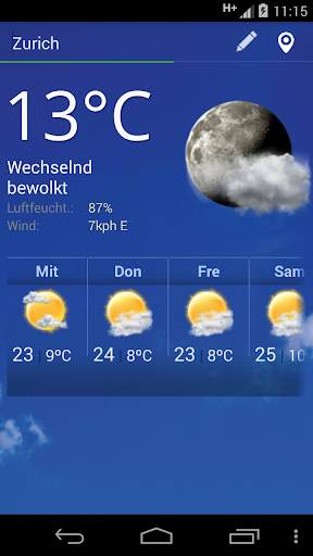 Wetter Schweiz screenshot 2