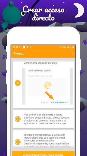 Atajo de la rana meteorológica screenshot 2