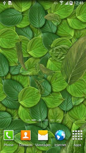 3D Leaves Live Wallpaper screenshot 5