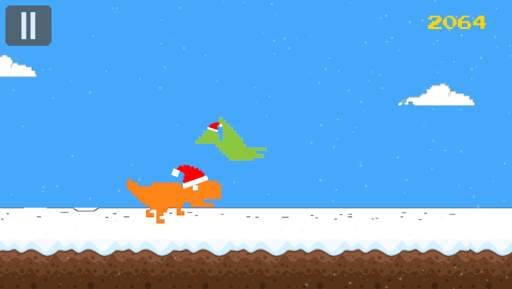 T-rex runner - Christmas Games Color screenshot 8