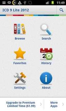 ICD 9 Lite 2012 screenshot 1