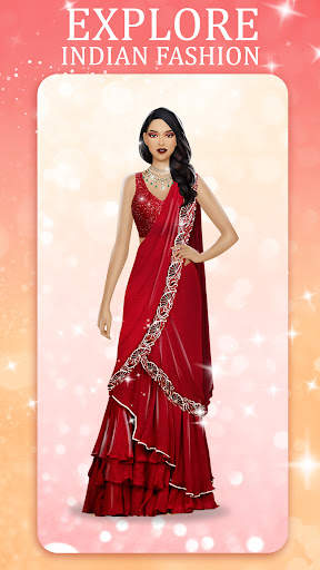 Indian Fashion Dressup Stylist 3 تصوير الشاشة