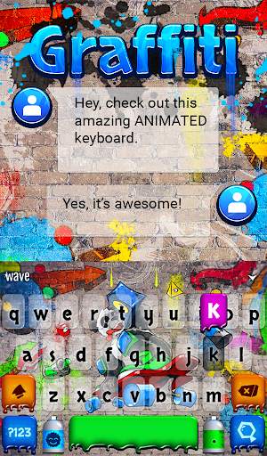 Graffiti Animated Keyboard screenshot 3