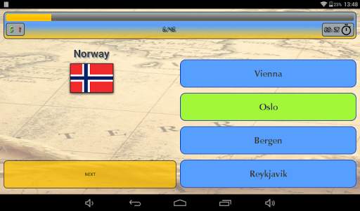 World Capitals (Quiz). Educational game. screenshot 10