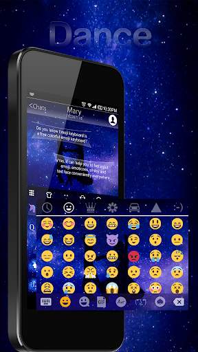 Dancing Emoji Keyboard Theme स्क्रीनशॉट 3