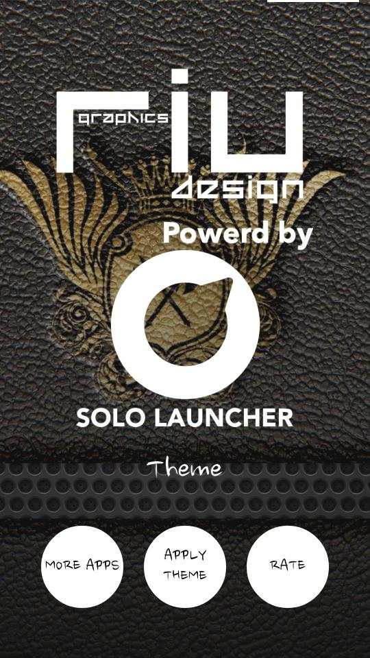 Leather Solo Launcher Theme screenshot 2