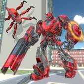 US Police Transform Iron Robot Spider Hero icon