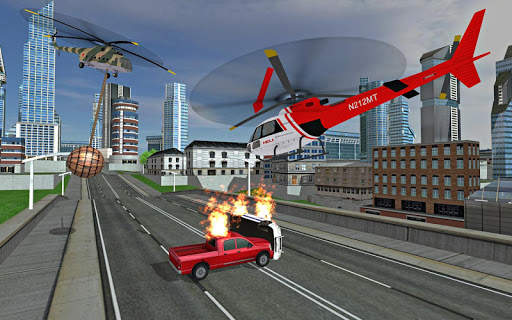 Futuristic Helicopter Rescue Simulator Flying screenshot 4
