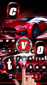 Red Speed Racing Car Keyboard screenshot 2