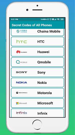 Mobile Secret Codes For All Phones 2020 screenshot 1