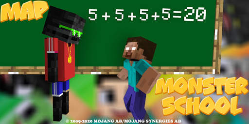 Map Monster School: New Herobrine Skin screenshot 2