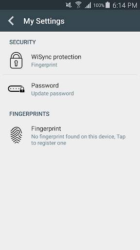 WiSync - wireless access screenshot 2