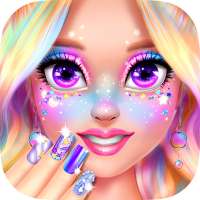 Rainbow Unicorn Nail Beauty Artist Salon logo