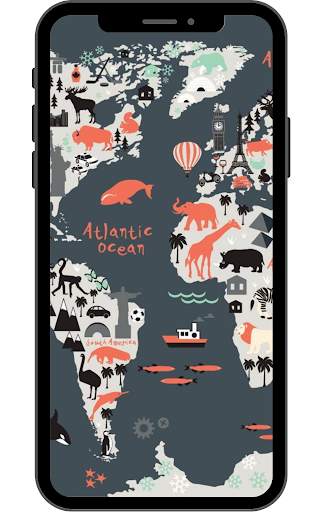 World Map Wallpaper screenshot 1