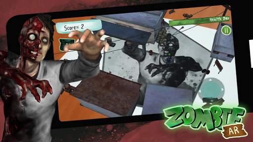 Zombie Augmented Reality Game (AR) screenshot 2