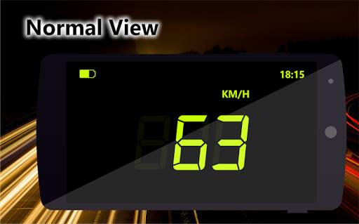 Digital GPS Speedometer Offline-Odometer HUD View screenshot 3