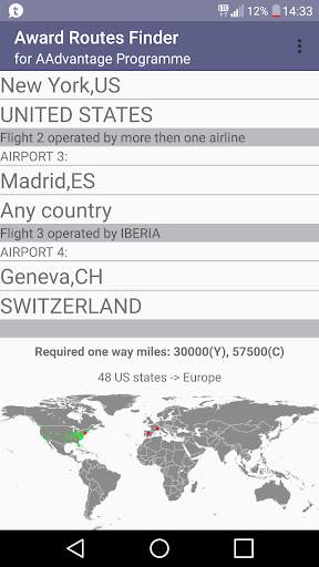 Award Routes Finder screenshot 2