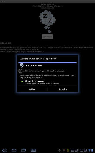 Screen lock and sleep .. zzz.. screenshot 2