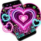Neon Herzen Tastatur on 9Apps