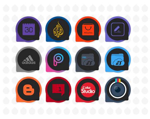 PixelDew Dark Icon Pack Free screenshot 9