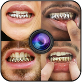 Gold Grillz Photo Editor أيقونة