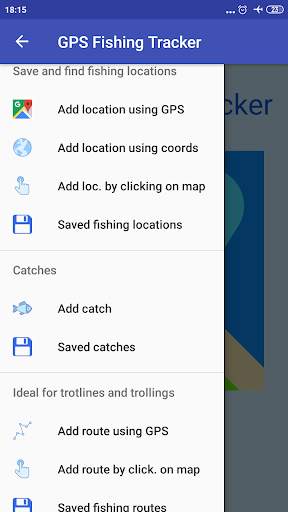 GPS Fishing Tracker screenshot 1