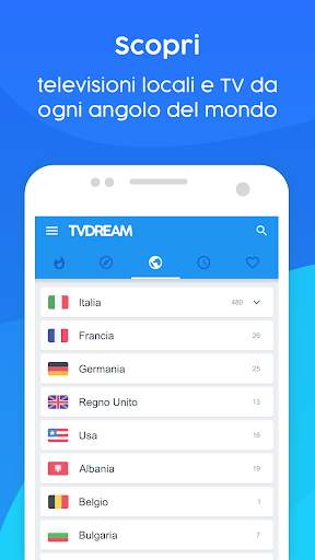TVdream - La guida alle TV di Internet screenshot 2