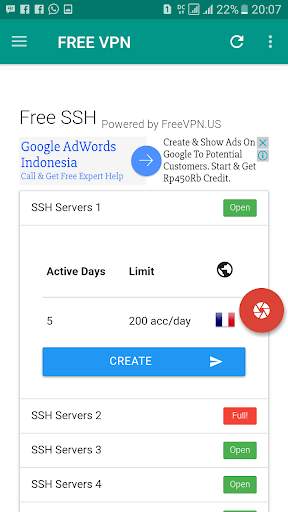 Free VPN & SSH screenshot 1