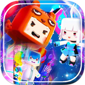 Keyboard Mini World Block Art icon