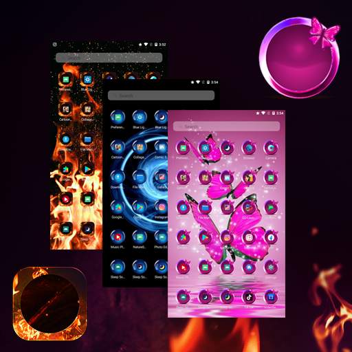 Launcher New 2020 Theme - 3D Version & icon packs 1.0