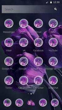 Purple Tulip Flower Theme screenshot 3